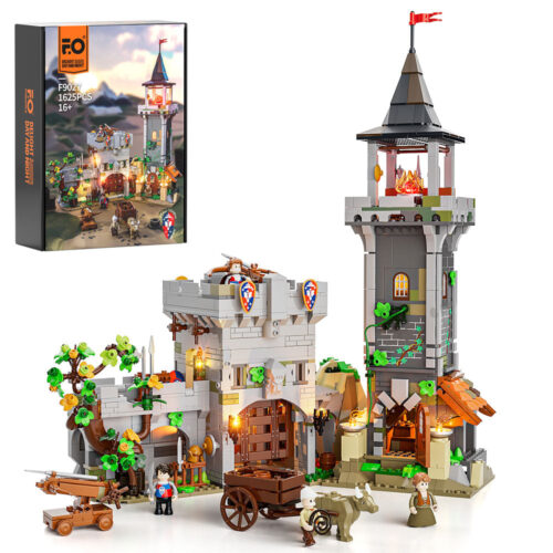 LED osvětlení pro LEGO 9027 Sada světelných bloků FunWhole - Středověký hrad F – Light Kit