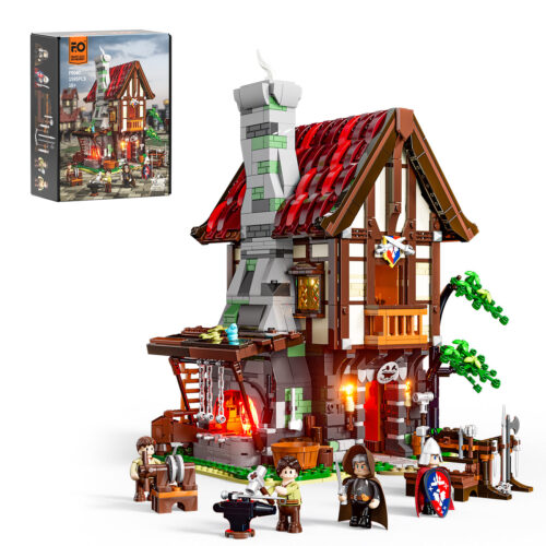LED osvětlení pro LEGO 9040 Sada světelných bloků FunWhole - Středověká kovárna F – Light Kit