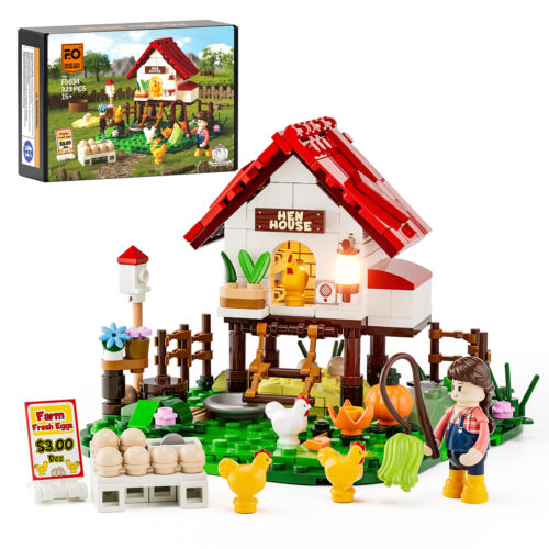 LED osvětlení pro LEGO 9034 Sada světelných bloků FunWhole - Kurník F – Light Kit