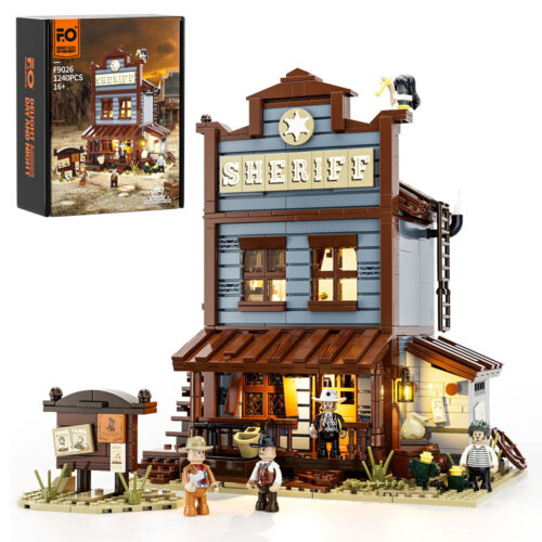 LED osvětlení pro LEGO 9026 Sada svítících kostek FunWhole - kancelář šerifa z Divokého západu F – Light Kit