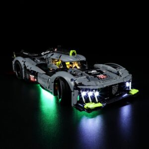 Sada osvětlení pro LEGO TECHNIC PEUGEOT 9X8 24H Le Mans Hybrid Hypercar 42156
